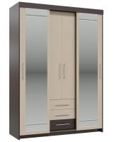 Фото shkaf-kupe-v-spalnyu шкаф-купе с ящиками олимп (2 двери) производитель Гранд Кволити