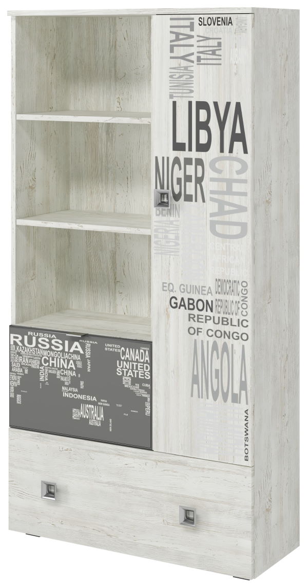 Фото Шкаф книжный Поло от производителя Регина в Нижнегорске по цене 9&nbsp;430 ₽