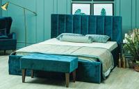 Фото krovati-s-myagkoy-spinkoy кровать двуспальная юнона (160х200) с подъемным механизмом производитель Олмеко