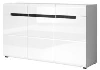 Комод-3D3S typ 43 Hektor (белый ламинат-белый глянец (Helvetia) ) в Нижнегорске от производителя 