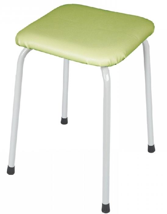 Табурет квадратный Пенек легкий 184 ( Обивка стула:кожзам , серый, оливковый, квадратное (Завод металлических изделий) )