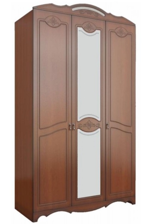 Фото Шкаф Лотос лакированный ШР-3 (133) трехдверный от производителя Браво-мебель в Нижнегорске по цене 42 390 ₽