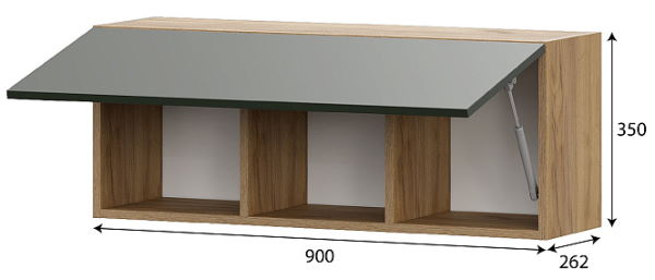 Фото Шкаф навесной Милан от производителя SV-мебель в Нижнегорске по цене 5 020 ₽