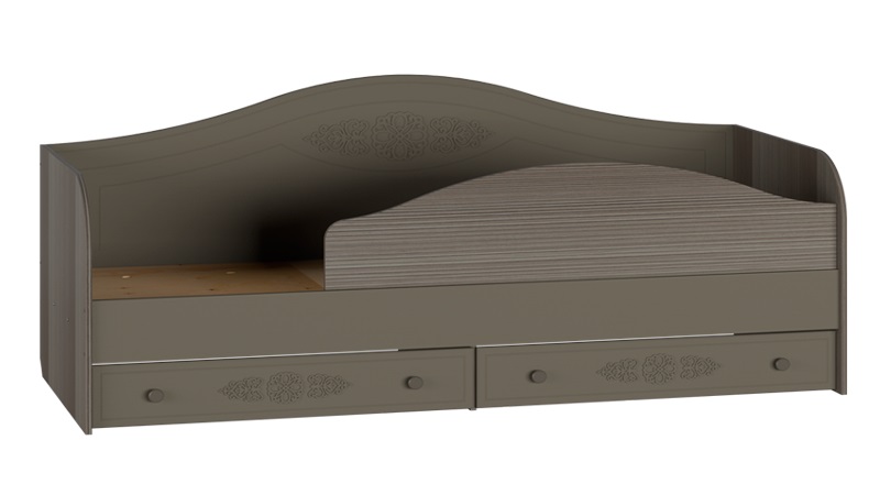 Фото Кровать односпальная Ассоль плюс АС-10 (СМ 80х200) комплектуется настилом от производителя Компасс в Нижнегорске по цене 27 800 ₽