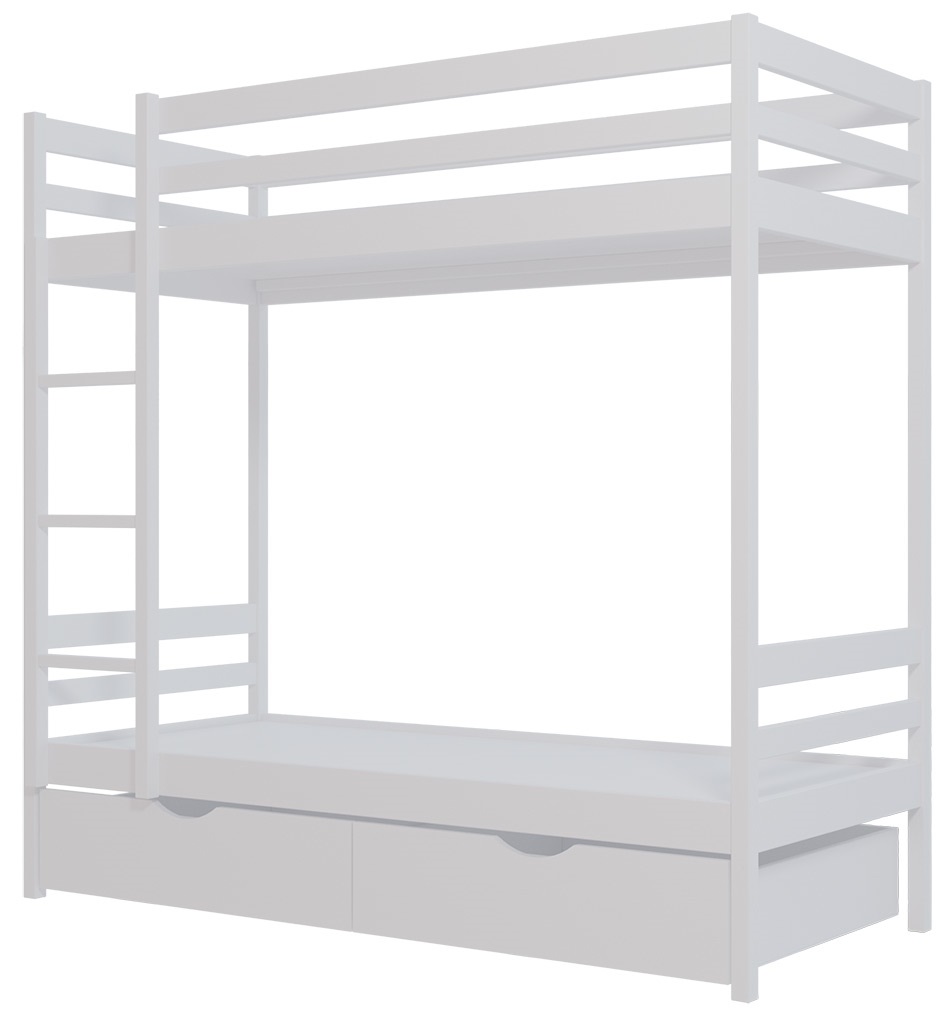 Фото Кровать двухъярусная №1 (СМ 80х190) с основанием от производителя Фант-мебель в Нижнегорске по цене 28 620 ₽