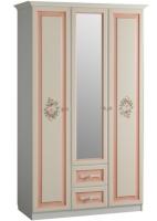 Шкаф Алиса (129) трехдверный с ящиками  (дуб саттер, крем,(Мебельсон)) в Нижнегорске от производителя 