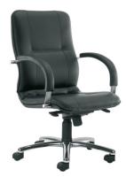 Кресло для руководителя Стар (Star) steel LB (алюминий) (Материал обивки: экокожа, цвет обивки: есо-1 (Новый стиль) ) в Нижнегорске от производителя 