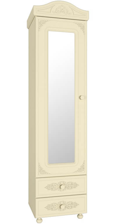 Фото Шкаф-пенал Ассоль плюс АС-1 с зеркалом от производителя Компасс в Нижнегорске по цене 28 310 ₽