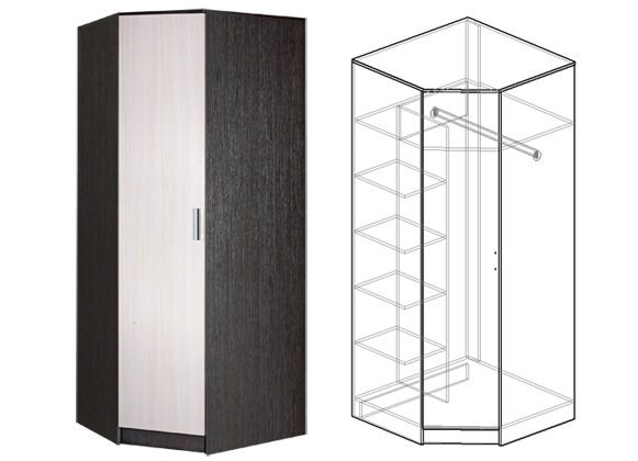 Фото Шкаф Светлана (86) угловой от производителя Мебель Маркет в Нижнегорске по цене 15&nbsp;150 ₽