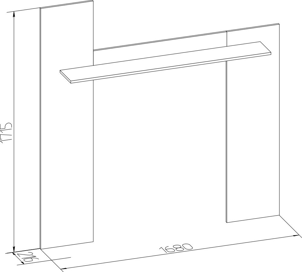 Фото Полка навесная Леон-4  от производителя Глазов в Нижнегорске по цене 2 850 ₽