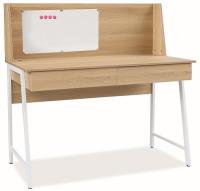 Стол компьютерный Signal B 195 (металл, мдф-дуб,  белый (Signal) ) в Нижнегорске от производителя 