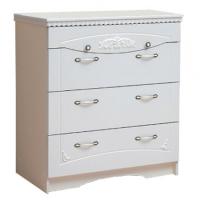 Комод Ольга-10  (белый-жемчужный ясень (Фант-мебель) ) в Нижнегорске от производителя 