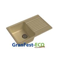 Мойка Granfest eco-78 (ГР 740х480хh200) (шир.ящ.min 720) без сифона (Цвет мойки черный) в Нижнегорске от производителя в интернет магазине Планета Комфорта Мойка Granfest eco-78 (ГР 740х480хh200) (шир.ящ.min 720) без сифона (Цвет мойки черный) в Нижнегорске от производителя