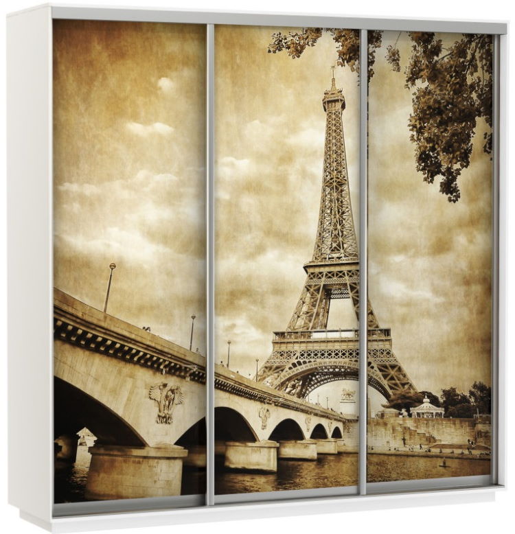 Фото Шкаф-купе Экспресс Трио Фото (2,1х0,6х2,4 - 3 двери) от производителя Мебельная компания Е1 в Нижнегорске по цене 56 220 ₽