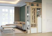 Шкаф-перегородка Венеция (дуб ривьера-рамух белый (Гранд Кволити) ) в Нижнегорске от производителя 