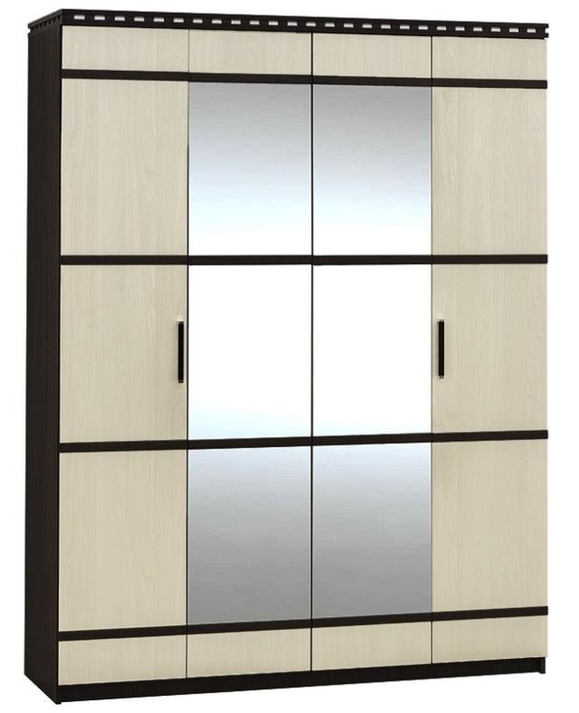 Фото Шкаф Ольга-13 (168) четырехдверный  от производителя Фант-мебель в Нижнегорске по цене 24&nbsp;300 ₽