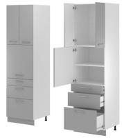 Кухня Монс пенал ПСВ-63 (белый, графит,(Леко)) в Нижнегорске от производителя 