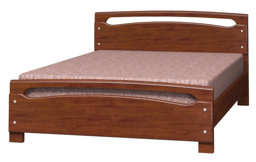 Фото Кровать двуспальная Камелия-2 (СМ 140х200) без основания с универсальными царгами от производителя Браво-мебель в Нижнегорске по цене 17 120 ₽