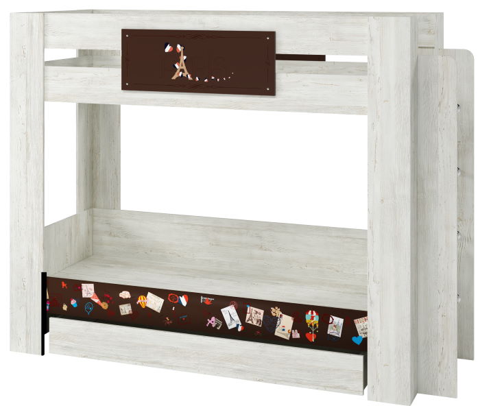 Фото Кровать двухярусная Поло (СМ 80х200) с настилом от производителя Регина в Нижнегорске по цене 21 520 ₽