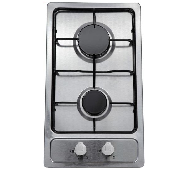Фото Варочная поверхность газовая 2-х конф. VENTOLUX HG320 EES INOX 2 (600х520хh43) от производителя  в Нижнегорске по цене 9 050 ₽