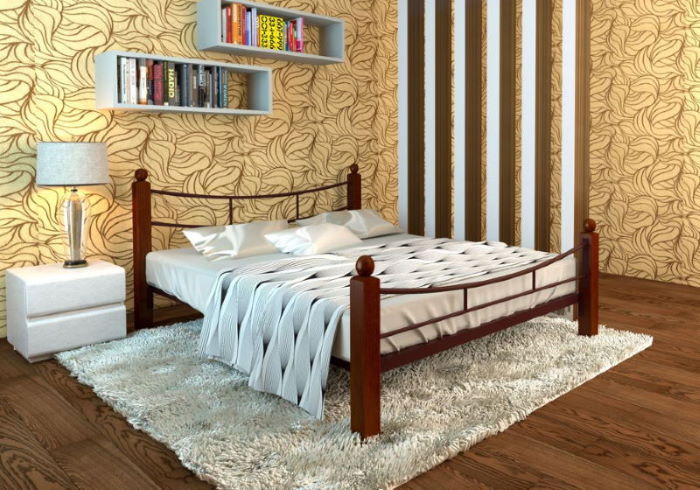 Фото Кровать двуспальная София Lux Plus (СМ 140х190) трубка металл в Нижнегорске по цене 21 010 ₽ от производителя Милсон, код товара 2000002059011, 2000002059028, 2000002059035, 2000002059042, 2000002059059, 2000002059066, 2000002059073 шт Фото Кровать двуспальная София Lux Plus (СМ 140х190) трубка металл от производителя Милсон в Нижнегорске по цене 21 010 ₽