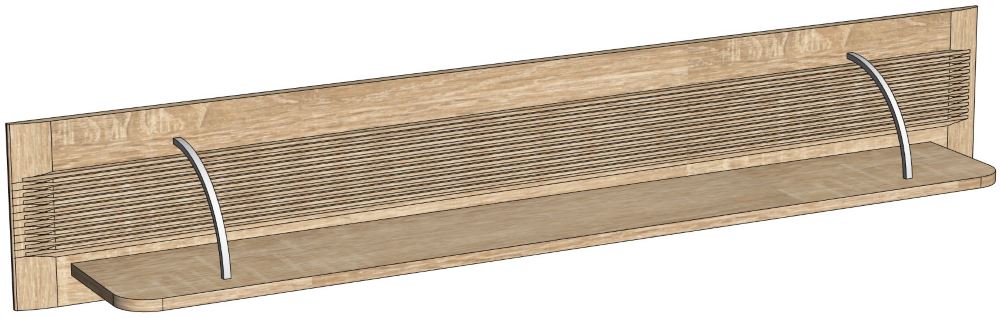 Фото Полка навесная Магнолия ГМ-11 от производителя СБК в Нижнегорске по цене 3 240 ₽