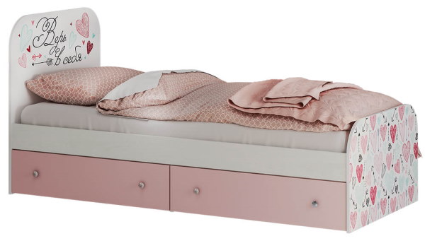 Фото Кровать детская Малибу КР-10 Light (СМ 80х186) с ящиками от производителя БТС  в Нижнегорске по цене 12 740 ₽