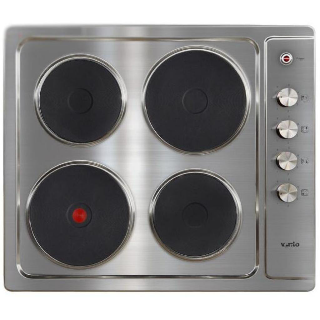 Фото Варочная поверхность электрическая 4-х конф. VENTOLUX HE604 (INOX) 1 (590х510хh30) от производителя  в Нижнегорске по цене 7 870 ₽