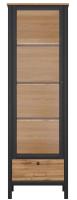 Шкаф Loft REG1W1S (дуб вотан, дуб вотан-черный (Black Red White (БРВ)) ) в Нижнегорске от производителя в интернет магазине Планета Комфорта Шкаф Loft REG1W1S (дуб вотан, дуб вотан-черный (Black Red White (БРВ)) ) в Нижнегорске от производителя