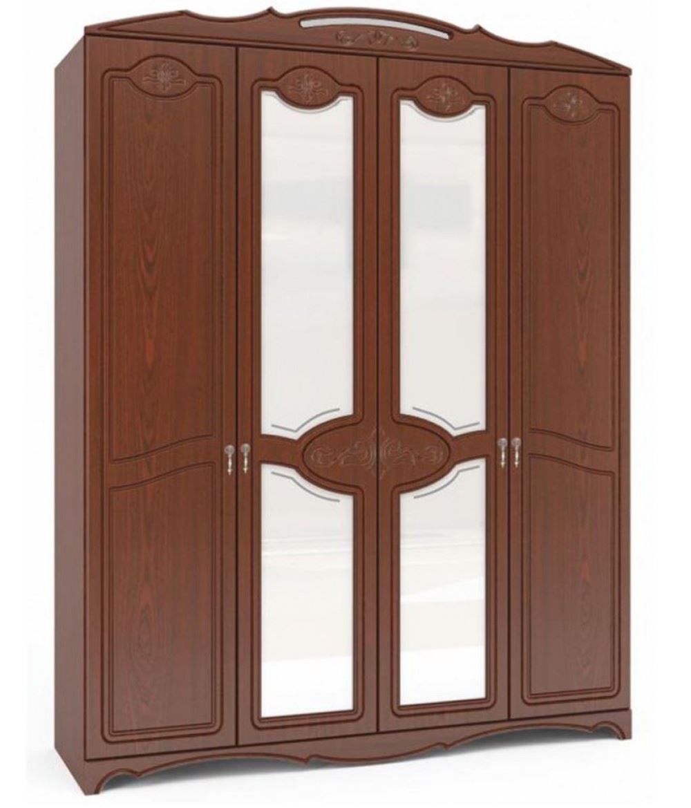 Фото Шкаф Лотос ШР-4 (178) четырехдверный от производителя Браво-мебель в Нижнегорске по цене 35 360 ₽