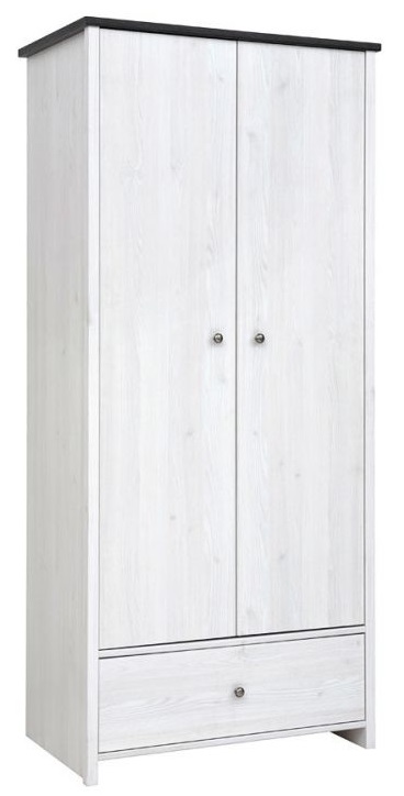 Фото Шкаф Порто SZF2D1S (89) двухдверный от производителя Black Red White (БРВ) в Нижнегорске по цене 20 080 ₽