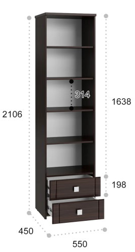 Фото Пенал Изабель ИЗ-63К с зеркалом от производителя Компасс в Нижнегорске по цене 25 320 ₽