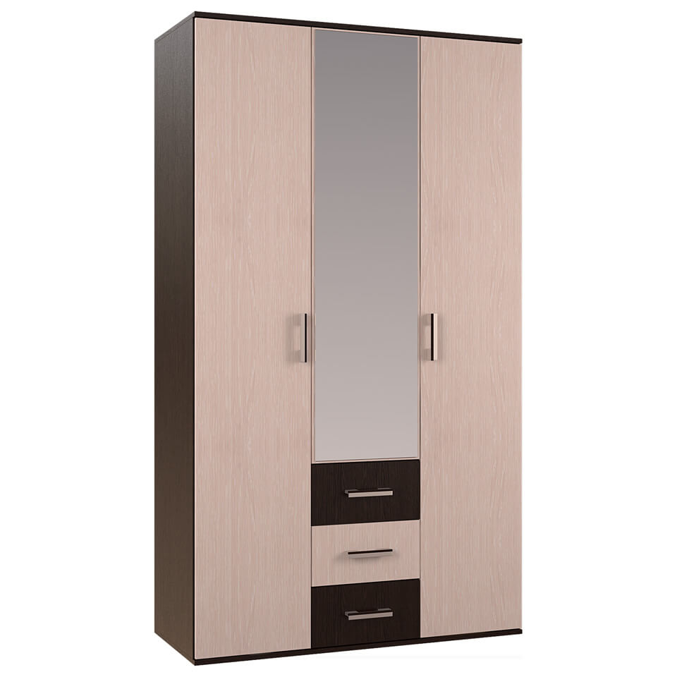 Фото Шкаф Белла (120) трехдверный  от производителя БТС  в Нижнегорске по цене 13&nbsp;310 ₽