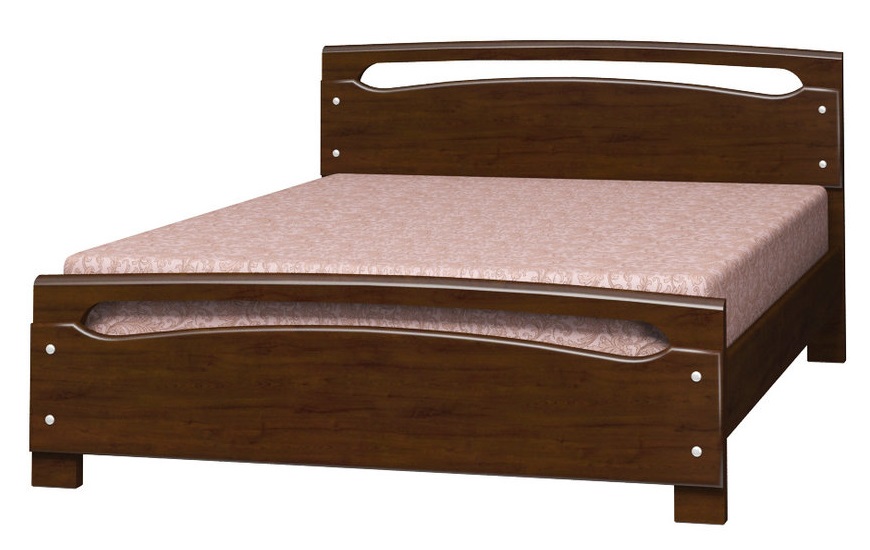Фото Кровать двуспальная Камелия-2 (СМ 160х200) без основания с универсальными царгами от производителя Браво-мебель в Нижнегорске по цене 22&nbsp;910 ₽