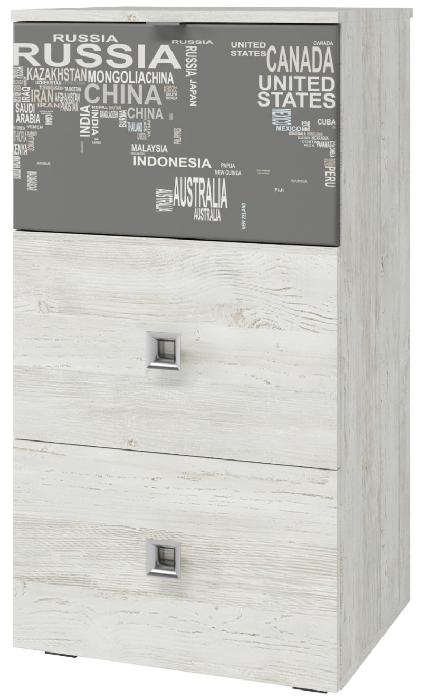 Комод Поло 500 (сосна винтерберг-серый графика (Регина) )