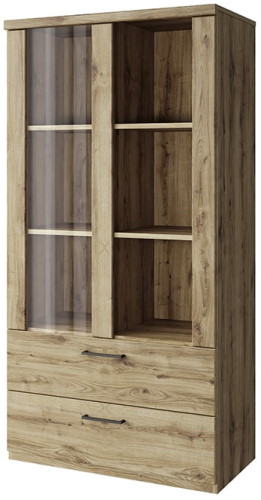 Фото Шкаф с витриной 1V2S3N Дорсет (Doorset) от производителя Анрэкс в Нижнегорске по цене 17 680 ₽