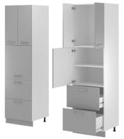 Кухня Монс пенал ПСВ-62 (белый, графит,(Леко)) в Нижнегорске от производителя 