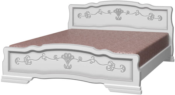 Фото Кровать двуспальная Карина-6 (СМ 180х200) без основания с универсальными царгами от производителя Браво-мебель в Нижнегорске по цене 19 430 ₽
