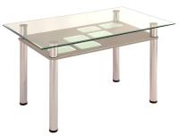 Фото stoly-obedennye-neraskladnye стол обеденный 3.0 с полкой мдф производитель Мебель из стекла