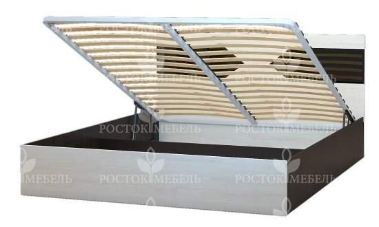 Фото Кровать двуспальная Ника-1 КД-2.9 (СМ 160х200) с подъемным механизмом от производителя Росток в Нижнегорске по цене 26 360 ₽