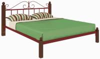 Кровать двуспальная Диана Lux (СМ 160х190) трубка металл в интернет магазине Планета Комфорта Фото derevyannye-krovati кровать двуспальная диана lux (см 160х190) трубка металл производитель Милсон