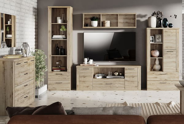 Фото Тумба 2D4S Дорсет (Doorset) в Нижнегорске по цене 20 090 ₽ от производителя Анрэкс, код товара  шт Фото Тумба 2D4S Дорсет (Doorset) от производителя Анрэкс в Нижнегорске по цене 20 090 ₽