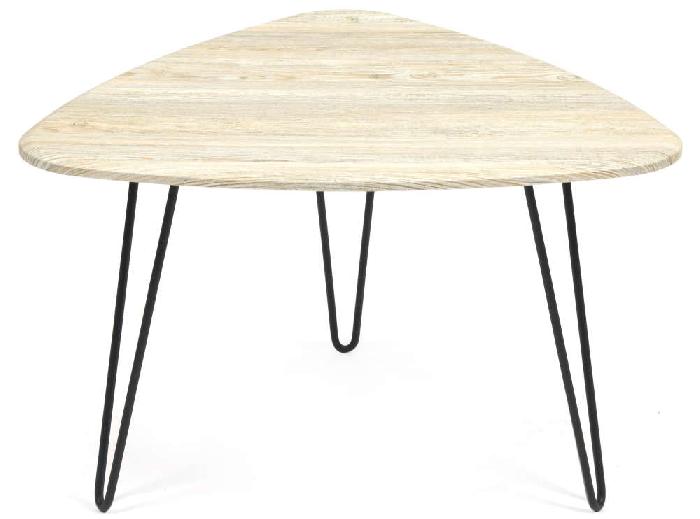 Стол журнальный Содис (Sodus) (металл, мдф-скания натуральная,  черный (Tetchair) )