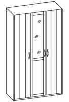 Фото raspashnoy-shkaf шкаф верди (130) трехдверный производитель Ставрополь Мебель