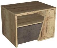 Тумба прикроватная Стреза (дуб галифакс натуральный, дуб галифакс натуральный-бетон чикаго темно-серый (СБК) ) в Нижнегорске от производителя 