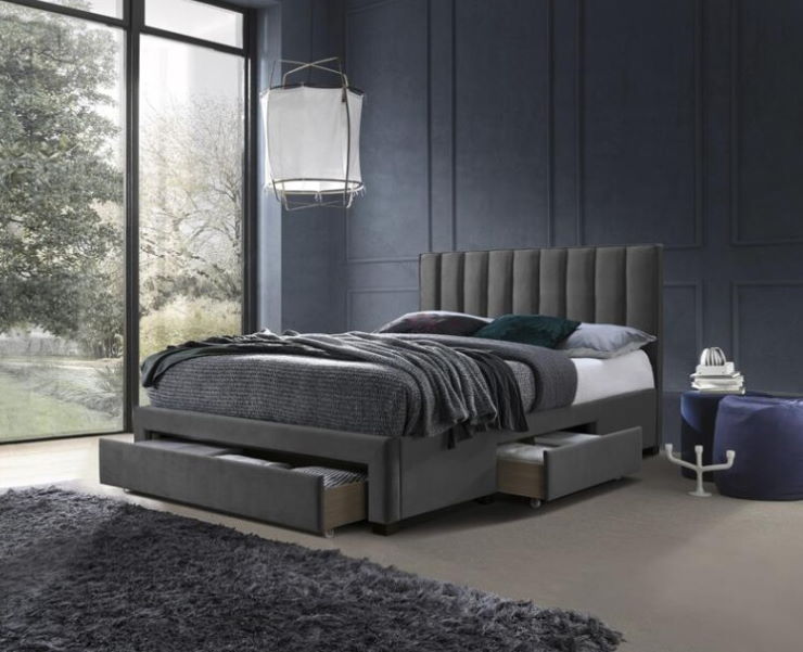 Фото Кровать двуспальная Halmar Grace (СМ 160х200) c ортопедическим основанием от производителя Halmar  в Нижнегорске по цене 62&nbsp;380 ₽