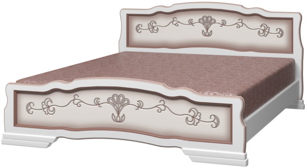 Фото Кровать двуспальная Карина-6 (СМ 180х200) без основания с универсальными царгами от производителя Браво-мебель в Нижнегорске по цене 19 430 ₽