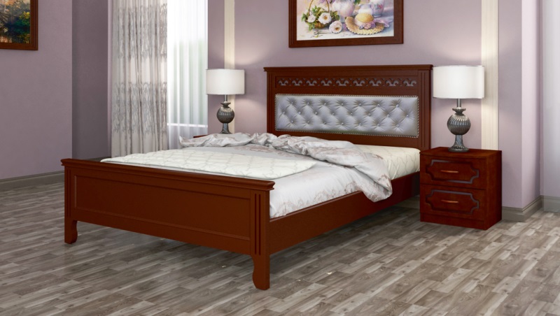 Фото Кровать двуспальная Грация (СМ 160х200) без основания с универсальными царгами от производителя Браво-мебель в Нижнегорске по цене 19 680 ₽