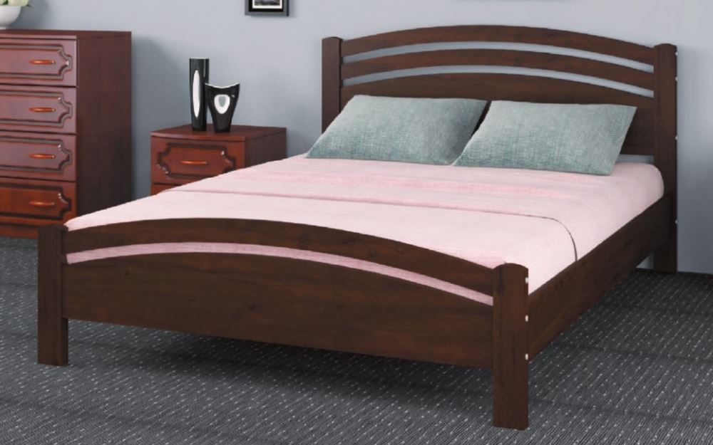 Фото Кровать двуспальная Камелия-3 (СМ 140х200) без основания с универсальными царгами от производителя Браво-мебель в Нижнегорске по цене 13 000 ₽