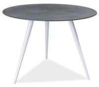 Стол обеденный Signal Evita (металл, стекло-серый,  белый (Signal) ) в Нижнегорске от производителя 